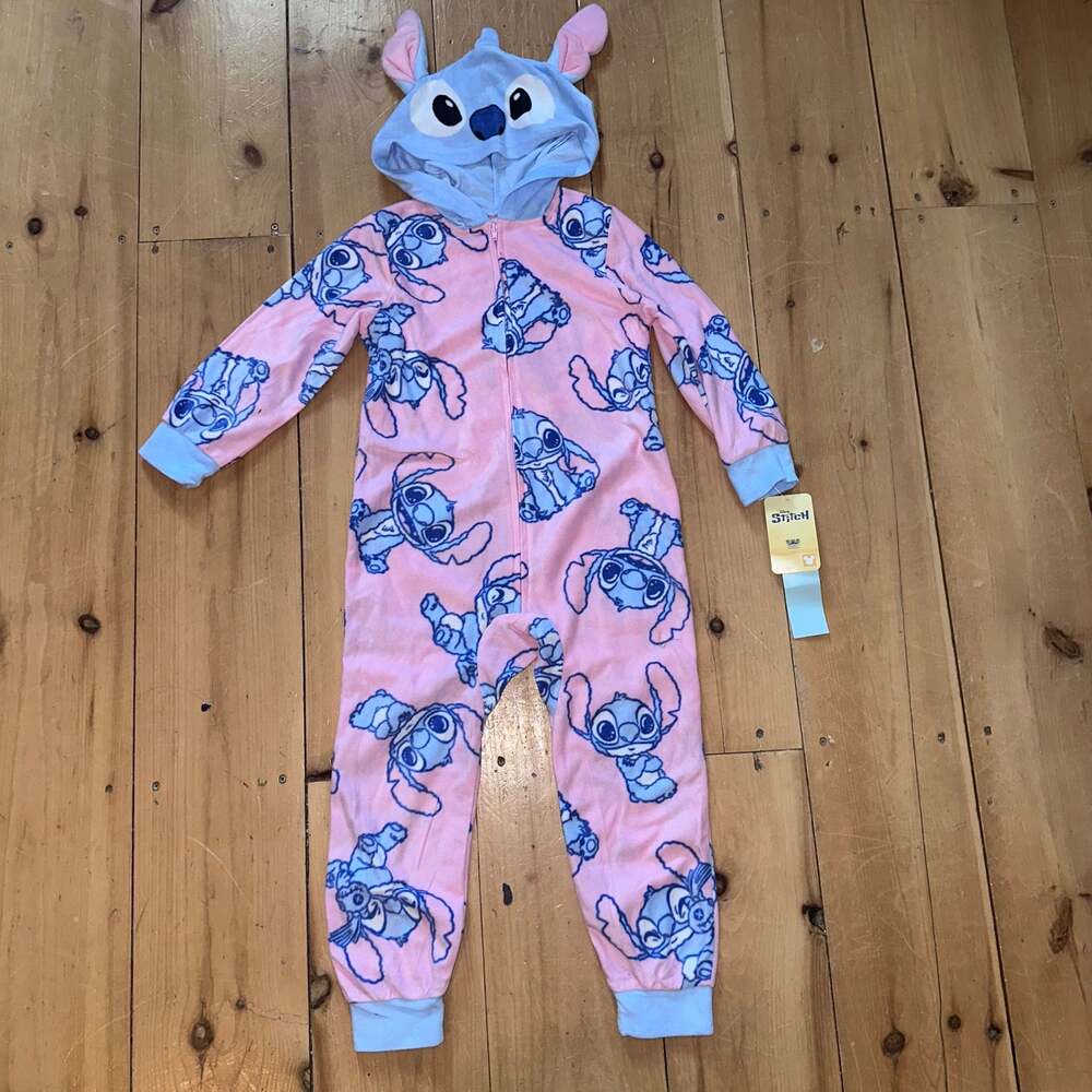 Girls' Lilo & Stitch Union Suit - Pink XS